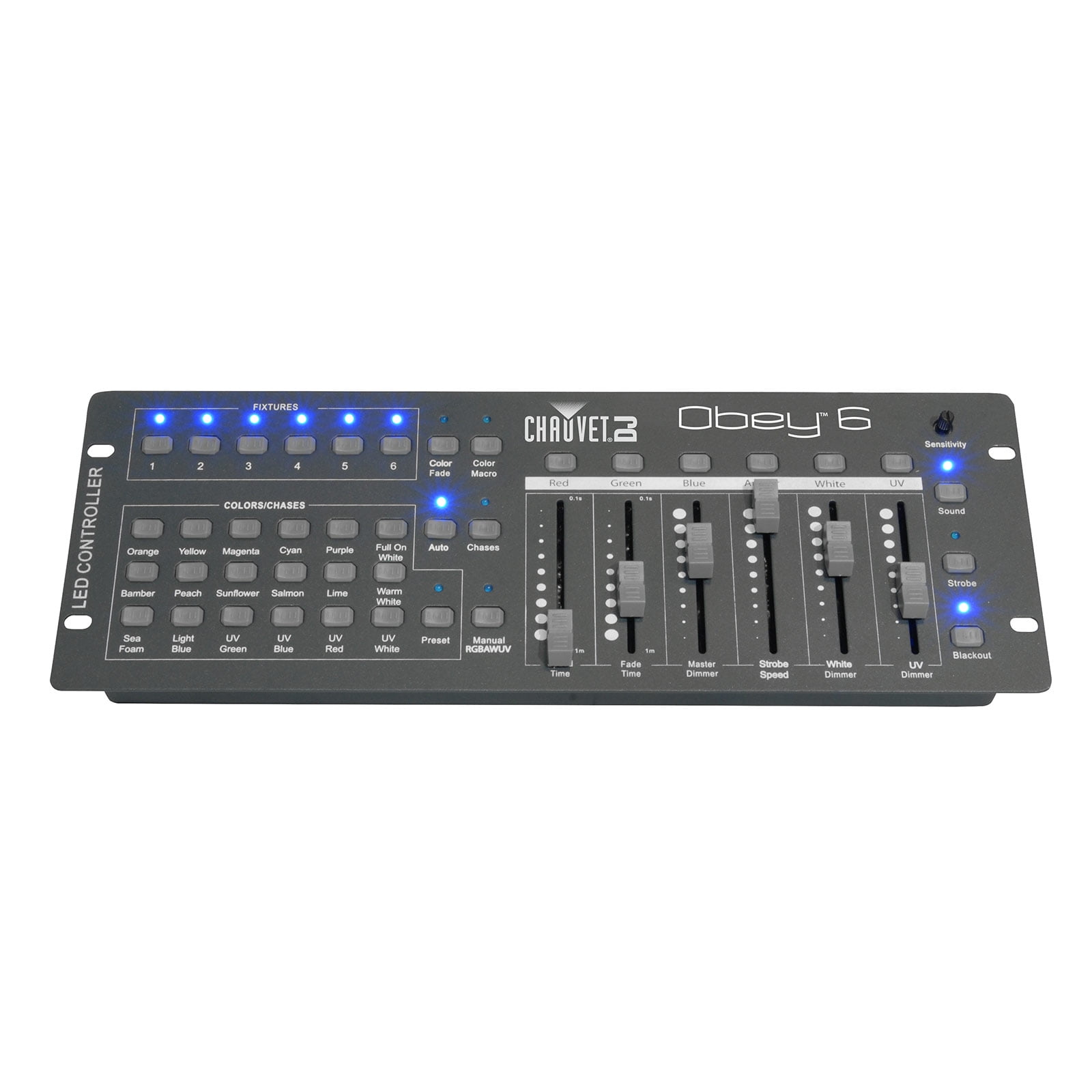 Chauvet Obey 6 DMX Controller & DMX Cables Bundle