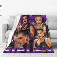 thumbnail image 4 of Rhea Wrestler Ripley Throw Blanket Lightweight Air Conditioner Blanket King Size Blankets for All Seasons Funny Blankets for Office for Running 40"x30", 4 of 7