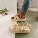 thumbnail image 1 of Sandalias de playa con chanclas cómodas con suela blanda y plataforma con nudo de lazo Wmkox8yii  nm9244, 1 of 4