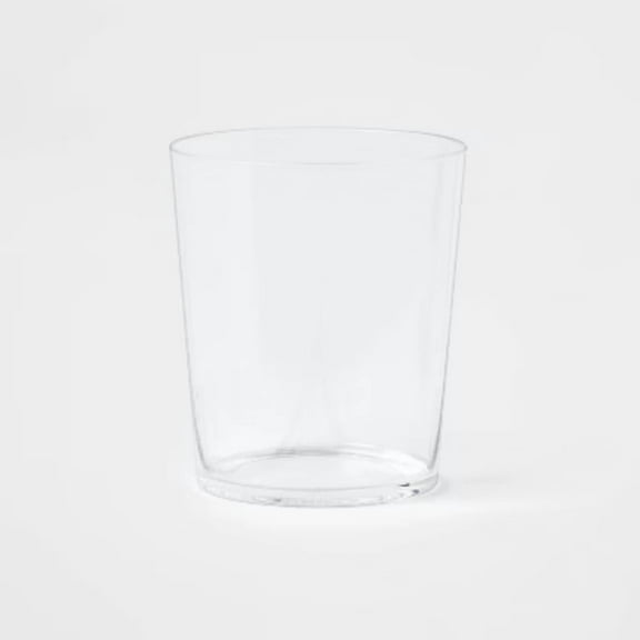 12.6oz Plastic Short Tumbler -  Reusable  Clear Cup, Dishwasher Safe Drinkware