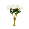thumbnail image 6 of 33" Plastic Floral Tall Hydrangea Artificial Flower Stem, by DecMode (8 Count), 6 of 9