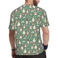 thumbnail image 2 of Wukai Mushrooms Gnome Print Men's Short-Sleeved Mesh T-Shirt,Quick-Dry Short Sleeve Workout T-Shirt-Medium, 2 of 8