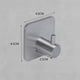thumbnail image 3 of Ganchos de acero inoxidable, los ganchos adhesivos para pared constan de 4 piezas de pegatinas 3M No requiere perforación Plata Sailing Electrónica, 3 of 5