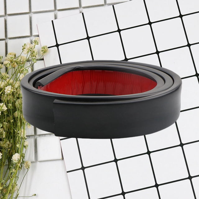 UPGRATOR Rubber Car Rim Protector 1Pcs Black Anti Collision Strip for Wheel Hub 5.5in x 60in