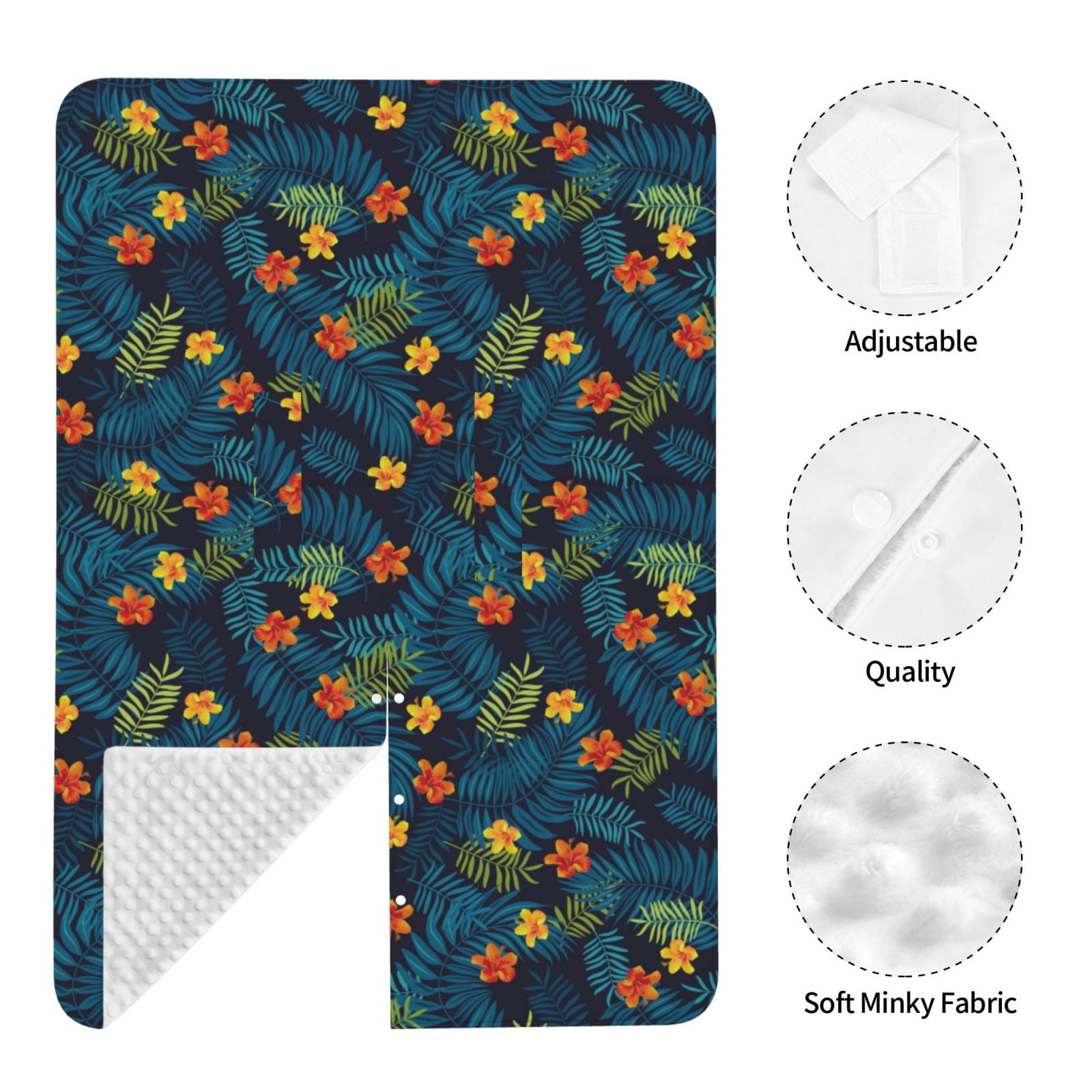 Car Seat Cover Baby - Hawaiian Style Leaves Flower Breathable Infant Car Seat Cover for Baby Carseat, Lightweight Comfort Baby Essentials Must Haves Newborn Stuff for Girl Boy
