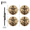 thumbnail image 2 of Modern Round Wall Clocks Non-Ticking Silent Clocks Battery Operated Quartz Clock Decorative for Bathroom,Office-Drawing Of An Anchor With Rope(12inch), 2 of 4