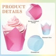 thumbnail image 3 of 200Pcs Bicolor Gradient Tulip Cupcake Liners Greaseproof Muffin Baking Liners Spring Easter Tulip Cupcake Wrappers for Bridal Shower Wedding Birthday Party Decor, 3 of 4