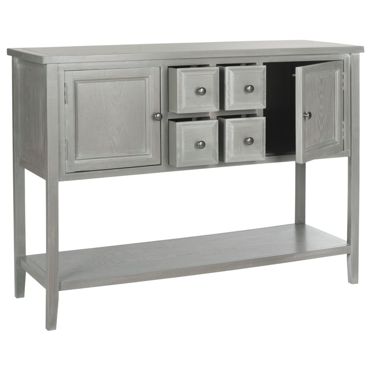 SAFAVIEH Charlotte Transitional Storage Sideboard, French Grey