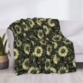 thumbnail image 3 of Rateoe Sunflowers Pattern Flannel Throw Blanket, Ultra-soft Blanket for Bed, Couch, Car, Hypoallergenic Anti-pilling blanket-40"x30"(Horizontal), 3 of 6
