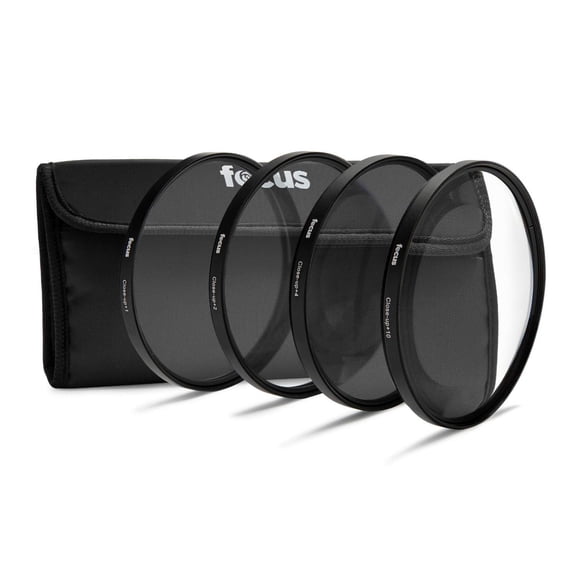 Set de Filtros de Lente de Acercamiento Close Up para Cámara 52mm +1 +2 +4 +10