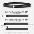 thumbnail image 4 of WERFORU Leather Ratchet Dress Belt for Men Perfect Fit Waist Size up to 50 inches with Automatic Buckle, 4 of 5