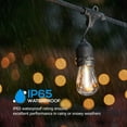 thumbnail image 4 of Outdoor lED Lights, LED Lights for Backyard, Waterproof String Lights, 15 Sockets, 16 Bulbs Included, 4 of 7