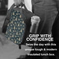 thumbnail image 6 of Lsque Gold Snowflake Christmas Tree Lunch Bag Lunch Box for Women Men Reusable Insulated Lunch Tote Bag,Leakproof Thermal Cooler Sack Food Handbags Case High Capacity, 6 of 9