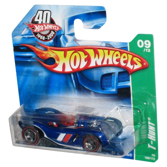 Hot Wheels T-Hunt 09/12 40th (2007) Blue 16 Angels Toy Car 169/172 - (Short Card)