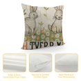 thumbnail image 4 of PHYHOO Easter Pillow Covers Decorations Easter Bunny Throw Pillow Covers Farmhouse Spring Cushion Case for Sofa Couch, 4 of 5