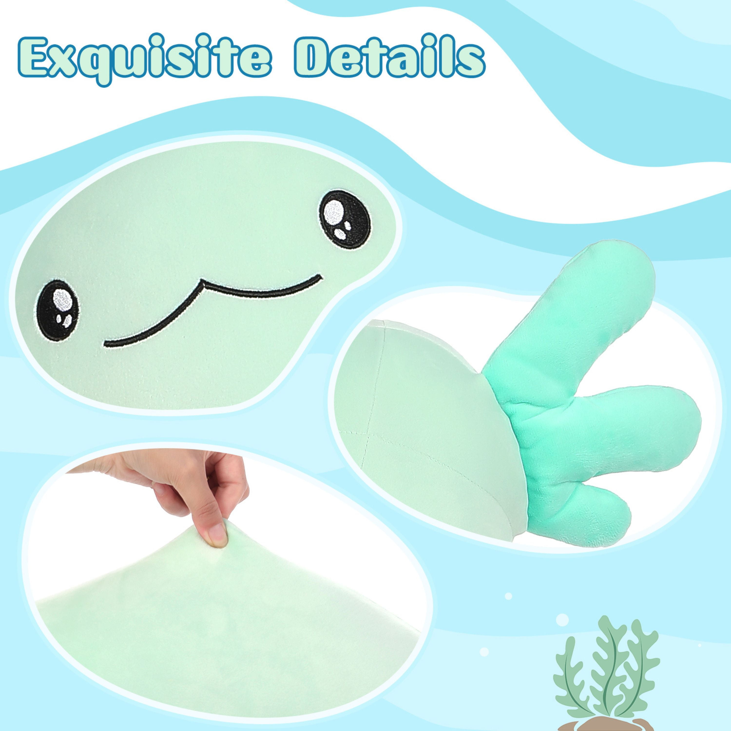 Tezituor 48'' Axolotl Stuffed Animal Giant Stuffed Axolotl Glow in The Dark Plush Toy