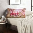 thumbnail image 6 of Balery Flamingos In The Tropical Forest Bedding Queen Pillow Cases - Envelope Closure - Soft Brushed Microfiber Fabric - Shrinkage and Fade Resistant Pillow Cases-16"x24", 6 of 6