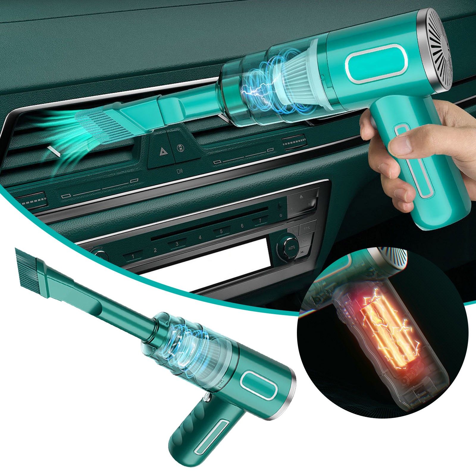 Weerihhol Air Duct Car Vacuum Cleaner Wireless Portable Large Suction Household Handheld Collector Small Mini Blower