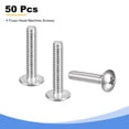 thumbnail image 3 of #8-32 x 3/4" Truss Head Phillips Machine Screws, Full Thread, 304 Stainless Steel, 50 Pack, 3 of 5