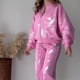 thumbnail image 4 of Pantalones de suéter con cremallera y estampado de lentejuelas nuevos de estilo europeo y americano de 2024, traje informal de moda, chaqueta holgada, pantalones, 4 of 4