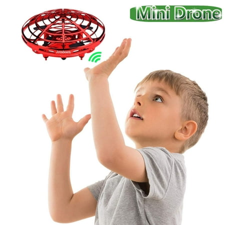 UFO Flying Ball Drone Toys, Jresboen [updated] Mini Drone Helicopter Infrared Sensing & Automatic Obstacle Avoidance Mini Quadcopter Drone Induction Aircraft Flying Saucer Toy Gift for Boys Girls