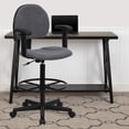 thumbnail image 2 of Scranton & Co Patterned Ergonomic Drafting Chair with Arms in Gray, 2 of 7