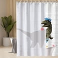 thumbnail image 2 of Dinosaur Shower Curtain, Kids Shower Curtain, Funny Shower Curtain, Cute Shower Curtain Set with 12 Hooks, Cool Shower Curtain for Bathroom Decor, 72"x72", 2 of 6