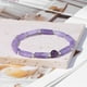 thumbnail image 3 of Guardurnaity de cristal para mujer, brazalete de cadenas de cuentas redondas, adornos de decoración de mano simples a la moda, joyería para Ropa, zapatos y accesorios Miscelánea Violeta Guardurnaity AP014284-01, 3 of 6