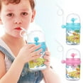thumbnail image 2 of Gracefulvara Cup Water Bottle Straw Cup Cute Childrens Plastic Cup for Kid Brilliantant, 2 of 7