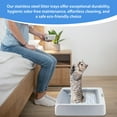 thumbnail image 6 of Stainless Steel Reusable Litter Tray Compatible with Petsafe Scoop-Free Self-Cleaning Cat Litter Boxes - Never Absorbs Odor, Stains, or Rusts, 6 of 6