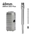 thumbnail image 2 of SDS Plus Hammer Drills Wall Hole Saw Drill Bit Set Cutter Tools,40mm, 2 of 5