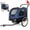 Dark Blue+Steel, variant on HMYG 2-in-1 Bike Trailer Pet Stroller for Dogs up to 110lbs–Foldable Pet Carrier Cart with Front Caster 20''Quick Release Air-Filled Wheels,Breathable Mesh and PVC Rain Cover,Gray