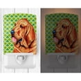 thumbnail image 2 of Caroline's Treasures LH9196CNL Bloodhound St. Patrick's Day Shamrock Portrait Ceramic Night Light, 6x4x3", multicolor, 2 of 2