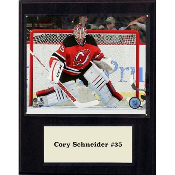1215CSCHNEIDER NHL 12 x 15 Po. Cory Schneider New Jersey Devils Plaque de Joueur