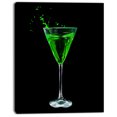 thumbnail image 2 of Absinthe on Black Background - Modern Canvas Wall Art, 2 of 3