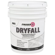 White, Zinsser Flat Dryfall Commercial and Industrial Waterborne Coating- 5 Gallon, 1 Pack
