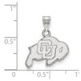 thumbnail image 2 of 14k White Gold LogoArt University of Colorado Buffalo Small Pendant Q4W002UCO, 2 of 4