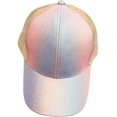 thumbnail image 1 of Casquette de Baseball en Forme de Queue de Poney Chapeau de Soleil de Camionneur Réglable en Maille à Haut Chignon, 1 of 5