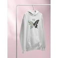 thumbnail image 3 of Free To Fly Butterfly Daisy Hoodie Women -Image by Shutterstock, Female Large, 3 of 4