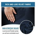 thumbnail image 3 of Stretch Relax Recliner Slipcover, Single Seat Velvet Recliner Chair Cover Armchair Covers Sofa Slipcover Soft Recliner Cover Recliner Protector-navy, 3 of 7