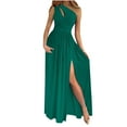 thumbnail image 1 of Vestido de mujer sin mangas asimétrico casual moda fiesta diario elegante color sólido Fridja hjkh1175, 1 of 8