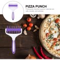 thumbnail image 5 of 2 Pcs Hole Punch Rollers Pizza Needle Rolling Pin Purple Plastic, 5 of 6