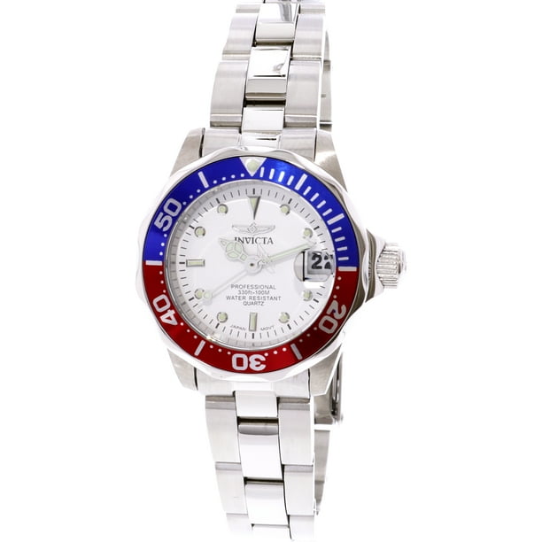 Invicta Women s Pro Diver SQ 8940 Silver Stainless Steel Plated
