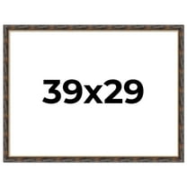 39x29 Frame Gold Real Wood Picture Frame Width 1.5 inches | Interior Frame Depth 0.5 inches |
