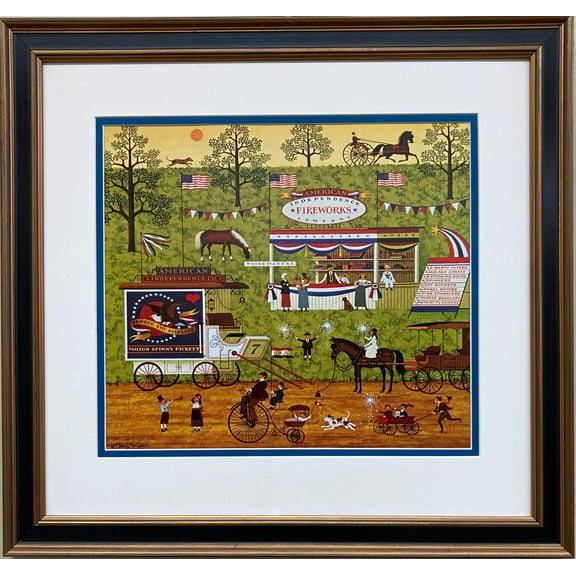 Charles Wysocki "Bang, Boom, Bam, and Pow" New CUSTOM FRAMED Art Americana Generic