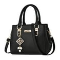 thumbnail image 2 of JAHH Handbags Women Fashion Casual Large Capacity Tote Bag Shoulder Bags Top Handle Satchel Purses Washed Synthetic Leather Handbag, 2 of 2