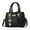 Black, variant on Double Zipper Compartment Purses and Handbags for Women Fashion Ladies Top Handle Satchel Shoulder Bags