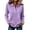 Light Purple, variant on Hsovts Womens Classic Preppy Polo Shirt Collared Long Sleeve Cotton Solid Button Neck Shirts Multi‑Colors Tops Daily Wear Green 2xL