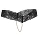 thumbnail image 1 of Calzoncillos de encaje sin entrepierna para mujer Cuerdas Disfraz de lencería Negro, 1 of 6