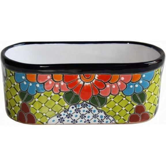 Cuna Mexican Colors Talavera Ceramic Garden Pot